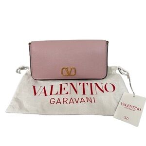 ~ Sold ~ Valentino Garavani VLogo
Signature Grainy Calfskin Pouch New With Tags